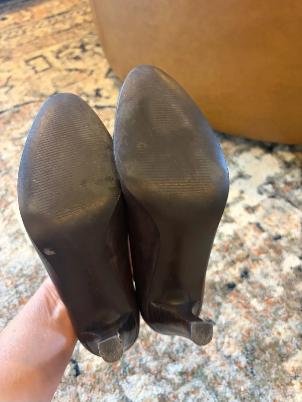 Ralph Lauren Dark Brown Leather Pumps Size 6
